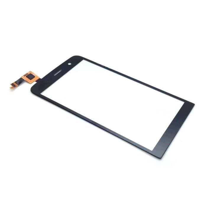 Ecran vitre tactile noire pour Wiko Slide noir