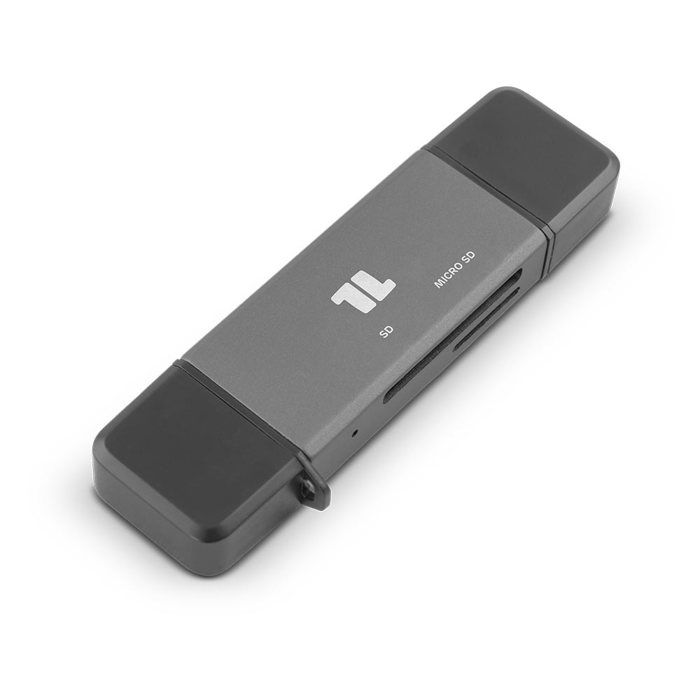 1life Lecteur de cartes 2-en-1 avec USB-C