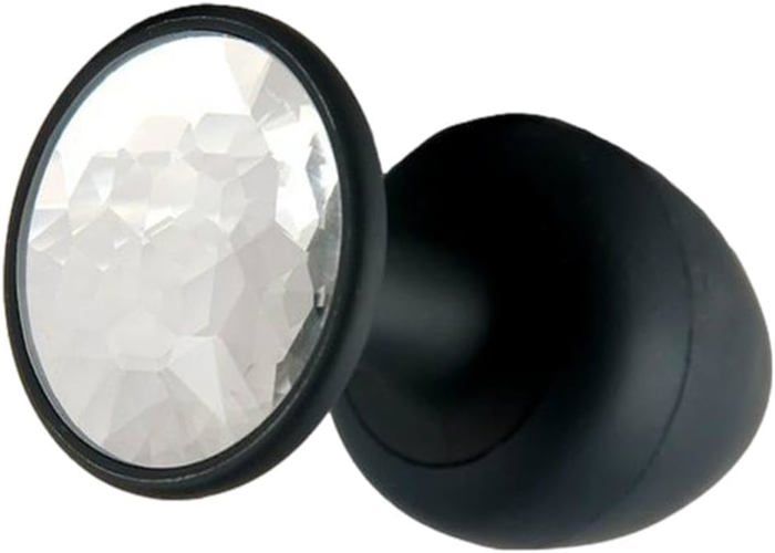 Plug Anal En Verre Diamond Glassy - Taille M (7,5 X 3,4 Cm) - Rose - Neuf - Hypoallergénique - Unisexe