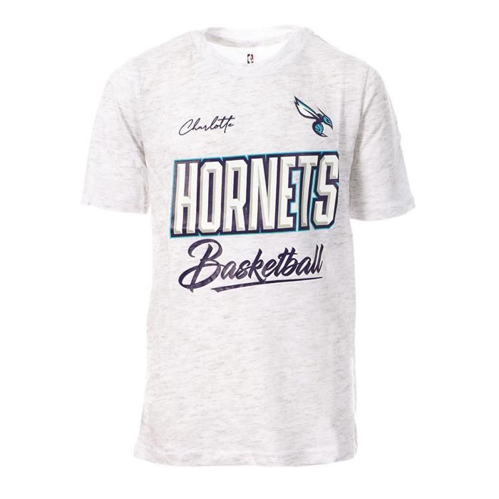 T-shirt Gris/Violet/Bleu Garçon NBA Hornets Charlotte T-shirt Gris/Violet/Bleu Garçon NBA Hornets Charlotte