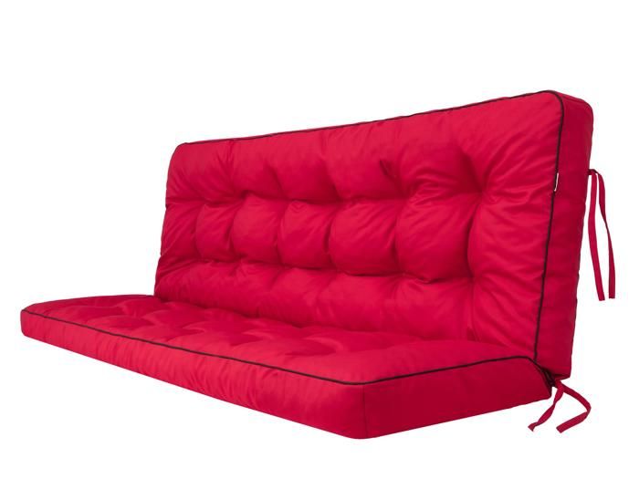 Bjird - Coussins pour Bancs de Jardin - Rouge 140 cm - Coussins Assise & Dossier Souples