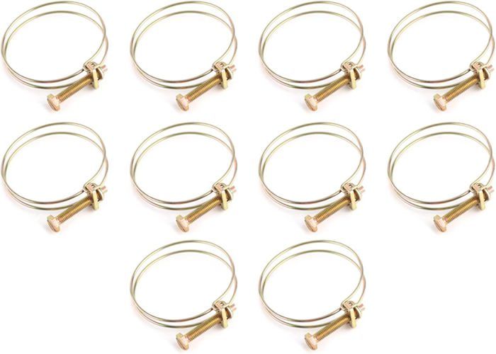 Colliers De Serrage Acier 10pcs - Double Fil Pour Plomberie Solide !