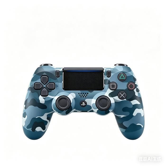 Manette de jeu - AUTREMENT - Camouflage Bleu - Bluetooth - Double vibration - Batterie longue durée