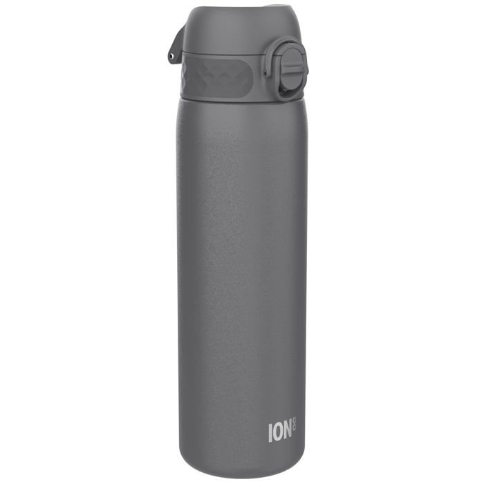 Gourde Isotherme - ION8 - I8SS600GRY - Acier Inoxydable - Étanche 100% - Design Slim