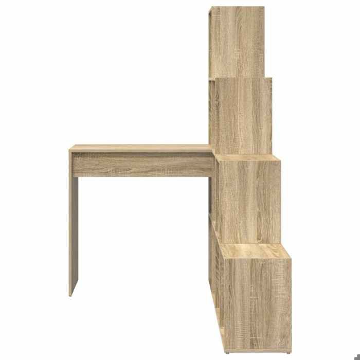 Bureau BURKE Marron Table à écrire dangle - 1 PERSONNE - Chêne Sonoma 101 5x149 5x149 5 cm - BB255