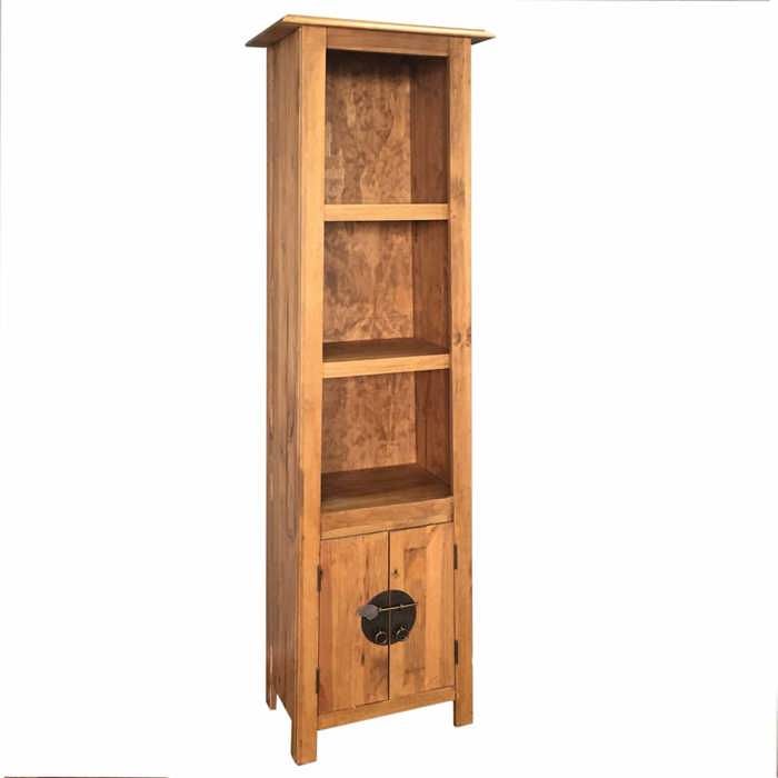 SALE 2026 Meuble de lavabo de salle de bain Brun - Meuble de salle de bain autoportant Bois pin massif 48x32x170cm PRO235971588
