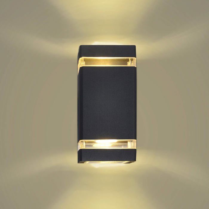 noirdirigéLuminaires dintérieur et dextérieur appliques murales fixes pour porche luminaires à lumière blanc chaud