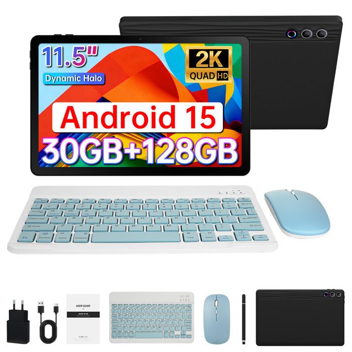 Tablette PC - KOTSREN - Android 15 11.5 - Écran 2K - 30Go (6+24) RAM - 128Go clavier+stylet