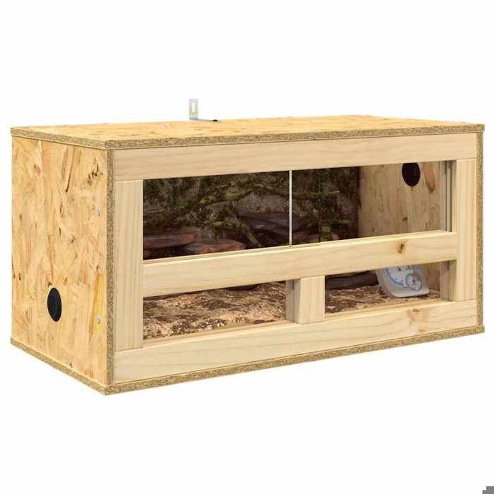 Stable&Durable - Marron - Terrarium Marron 60x30x30 cm OSB - Terrariums pour reptile et amphibiens HS691295126