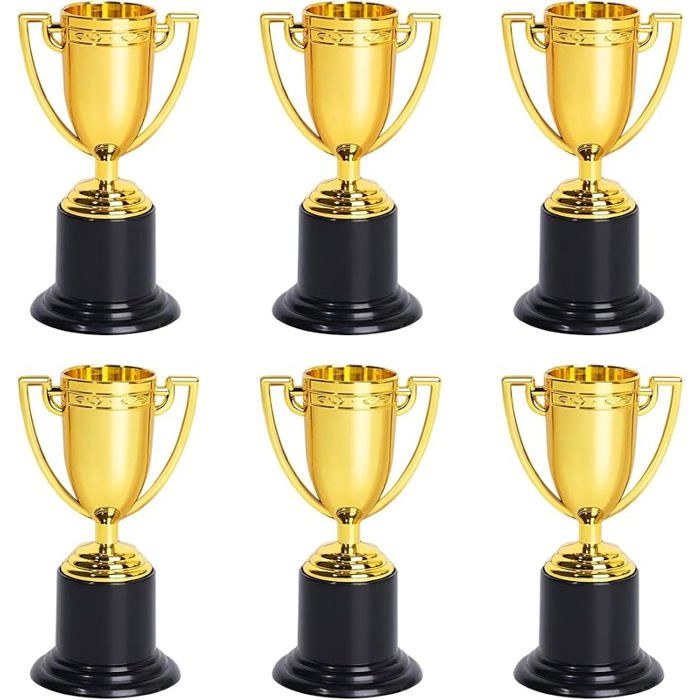 6 Pièces trophées pour s Trophées Ensemble Trophées Couleur Or en pour Fête Anniversaire des