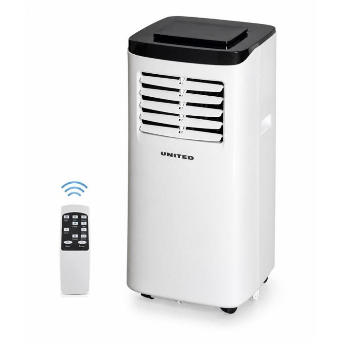 UNITED Climatiseur Mobile 8000 BTU (23 kW) 3-en-1 jusquà 25 m² déshumidificateur télécommande