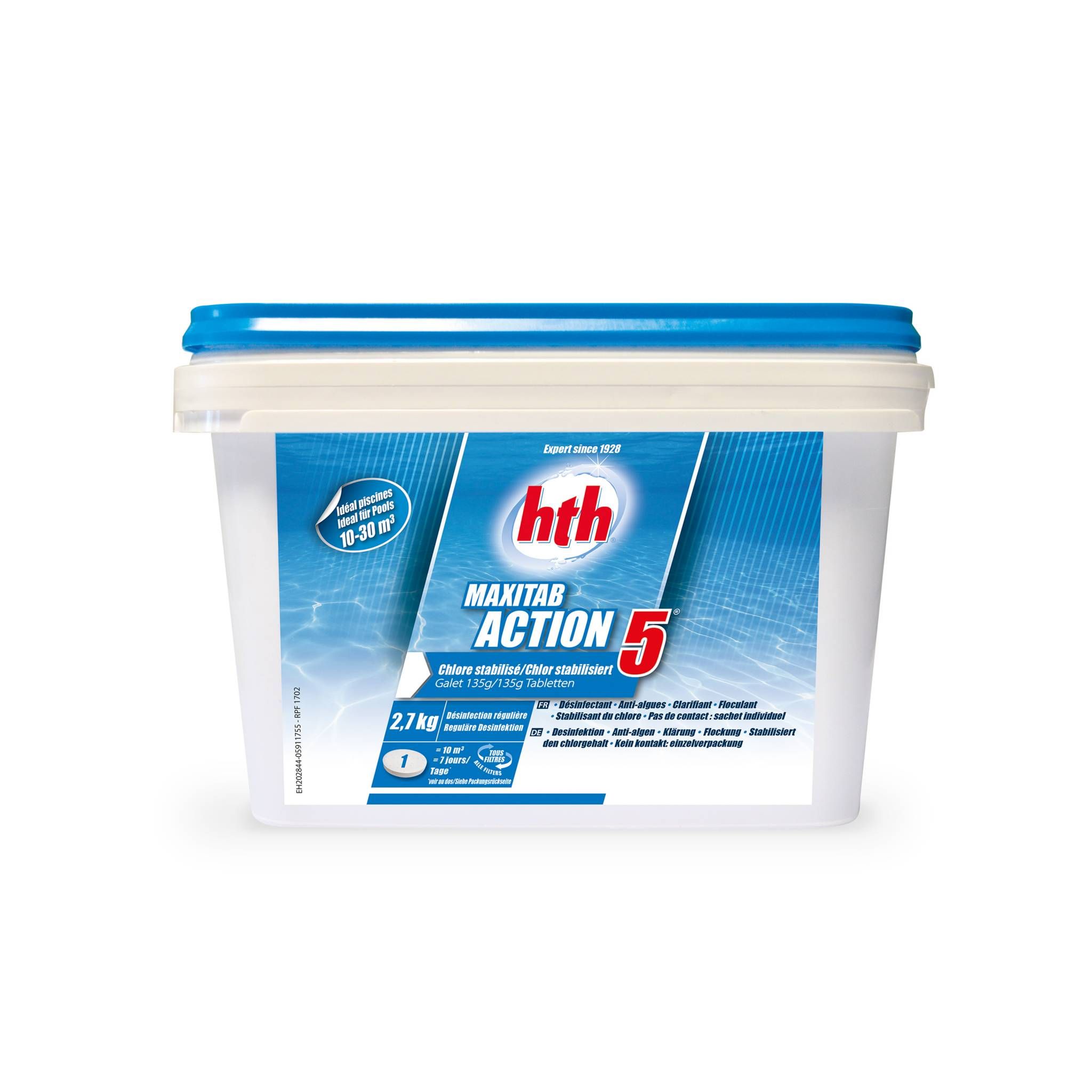 Galets A Dissolution Lente 135g Action 5 Hth Pour Piscine Chlore Stabilise Achat Vente Entretien Manuel Galets A Dissolution Lente Cdiscount