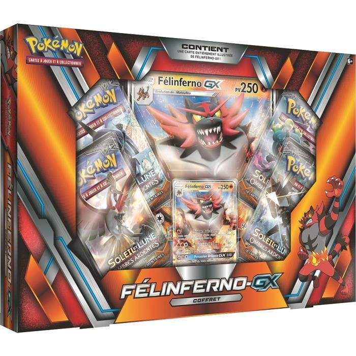 Coffret - Pokémon Soleil & Lune - Félinferno GX - Achat ...