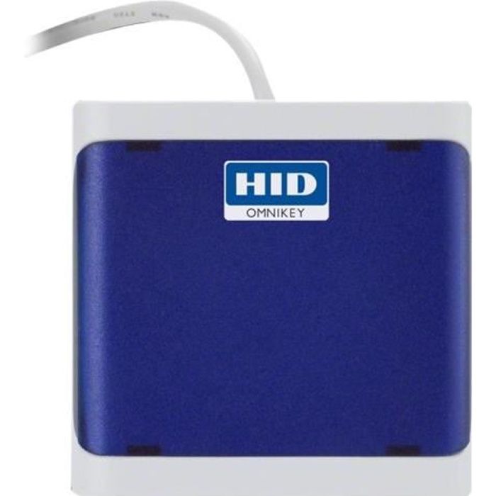HID OMNIKEY 5022 Lecteur de carte SMART USB 2.0 gris clair, bleu foncé
