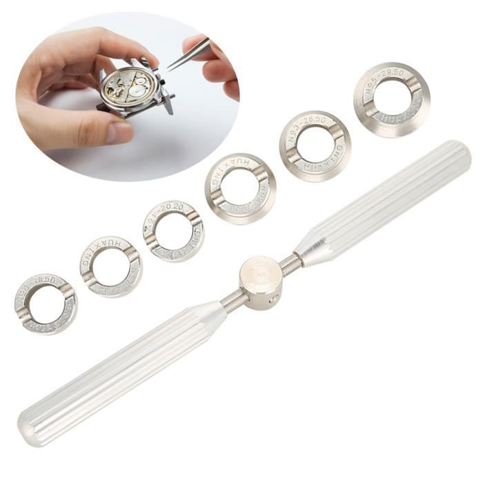 Ouvre-Boîtier De Montre Réglable - Kit Réparation Montre Avec Clé Pour Remplacement Piles - Outil Professionnel