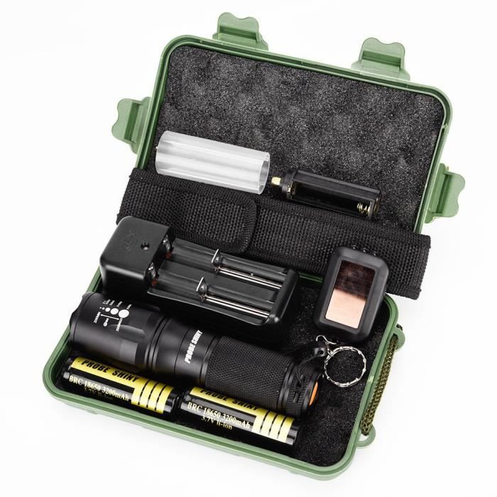 Lampe Torche Led Ultra Puissante 450000 Lumens XHP90.2 Rechargeable USB 5 Modes - Lampes (13336833
