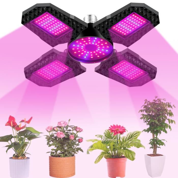 E27 100W Lampe de Croissance pour Plantes 180 LEDs Ampoule Lampe de Plante Spectre Complet LED Lampe Horticole