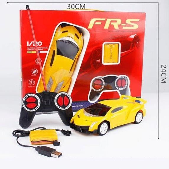 Voiture Jaune Telecommandee Vehicule Course Miniature Radiocommandee Petite Voiture Pour Enfant Des 3 Ans Cdiscount Jeux Jouets