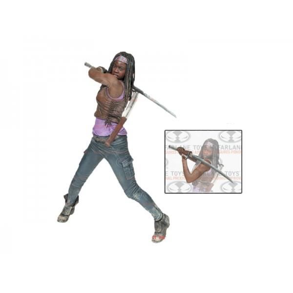 Figurine The Walking Dead Michonne Et Ses 2 Zombies - McFarlane Toys - Rare