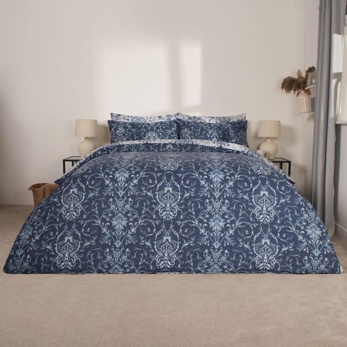 Parure De Lit Double Avec Housse De Couette Et Taies D'Oreiller, Motif