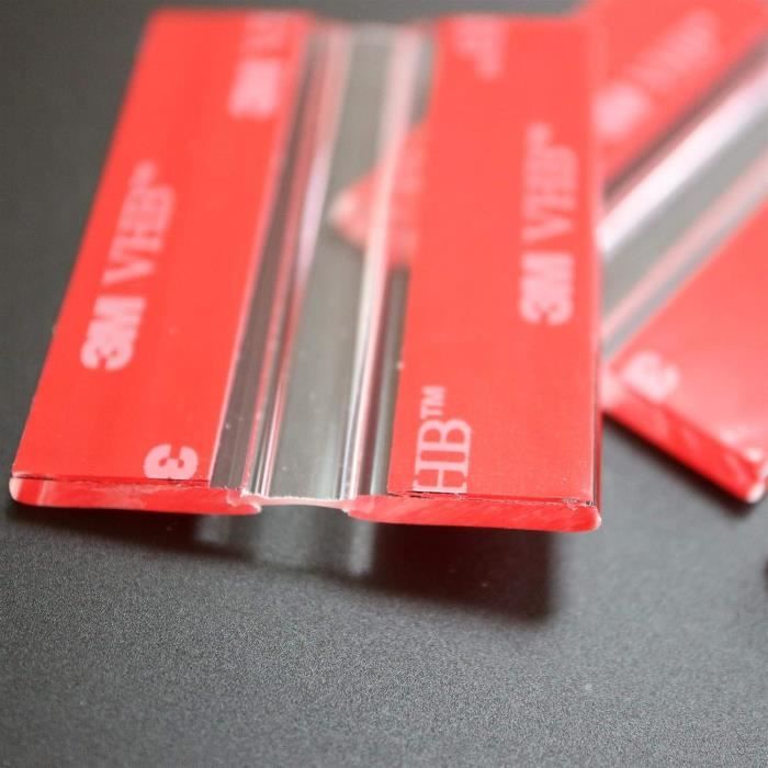 Lot De 4 Charnières Flexibles 50 Mm – Profil Bas, Pose Sans Colle (Caterpillar Red)