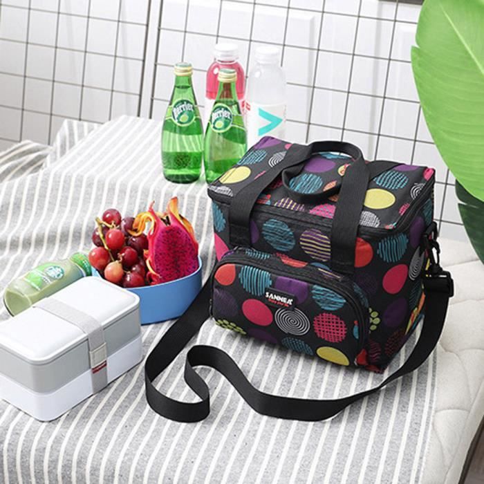 Sac Isotherme Repas 6L,Lunch Box Isotherme Portable Sac à Déjeuner Imperméable Isolé,Sac à Lunch pour École Bureau Pique-Nique(Bleu) | Rakuten