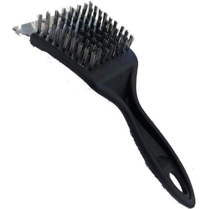 Cunlvyyds BBQ MOP 2PCS 11" & 18" Avec 6 Têtes Remplacement - Brosse Sauce Grillade Longue Poignée Bois