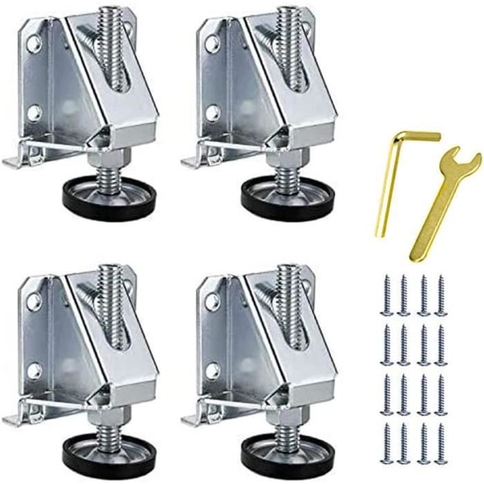 4 Pièces Niveleur De Pied De Table, Pieds De Nivellement Pour Meubles