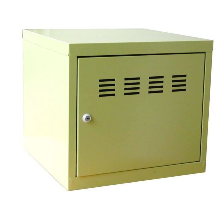 Casier De Bureau Individuel Juxtaposable Cube H 36 Cm Vert