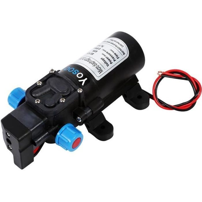 Pompe à eau automatique - 12V 60W - Débit 5L/min - Pression max 115psi - Tête de 50m