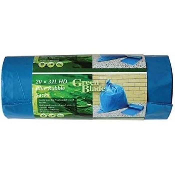 7 x heavy duty durable bleu Sacs sacs sacs de gravats Constructeurs Brique Sol Gravier 