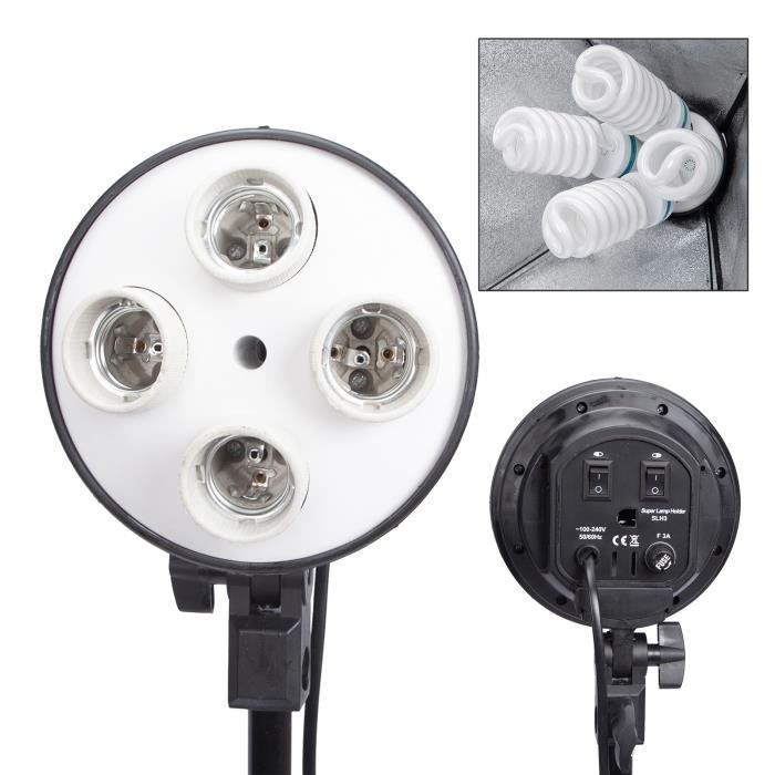 Support Ampoule Douille E27 4 en 1 pour Ampoule Parapluie Softbox  Photographie - Cdiscount Appareil Photo