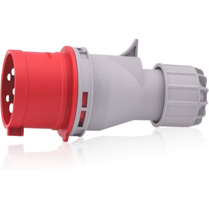 Intratec CEE-stekker 16A 400V 6h IP44 (spatwaterdicht) 5-polig (3P N E): IEC -60309 industriële en meerfasige robuuste industriële stekker in industriële kwaliteit
