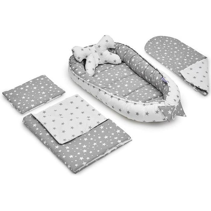 Jukki Set Cocon Bebe Avec Matelas Couverture Et 2x Oreiller Ensemble 5 Pieces Layette Cadeau Etoiles Grises Cdiscount Puericulture Eveil Bebe Jukki Set Cocon Bebe Avec Matelas Couverture Et 2x Oreiller Ensemble 5 Pieces Layette Cadeau Etoiles Grises Cdiscount Puericulture Eveil Bebe