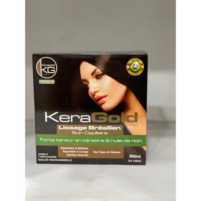 KERAGOLD Pro Kit de Lissage brésilien - Cdiscount Au quotidien