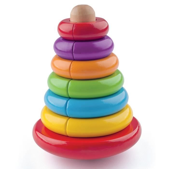 pam pyramide anneaux magnetiques empilables tour montessori cdiscount jeux jouets