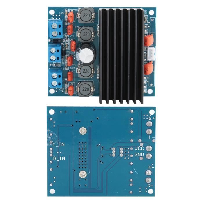 2x Carte Amplificateur Audio de Puissance 100W + 100W Bluetooth 5.0
