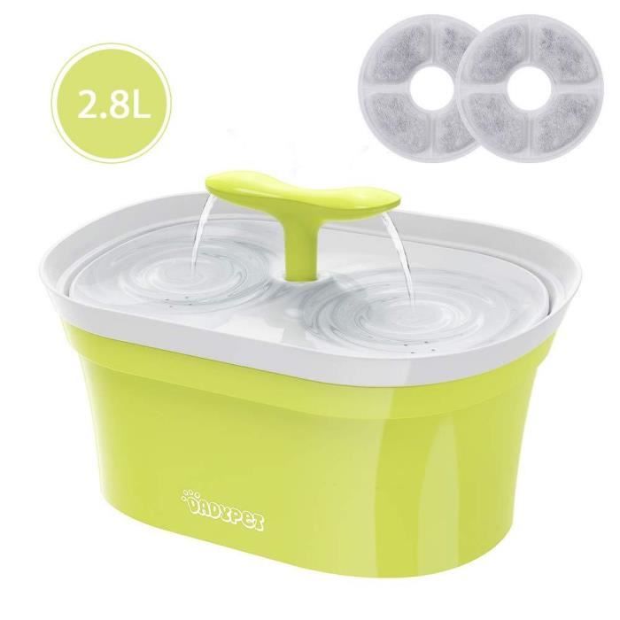 Dadypet Fontaine à Eau Chat Chien Grande Capacité 28l Fontaine Chat Avec 2 Filtres Distributeur Eau Pour Chat Chien Ultra