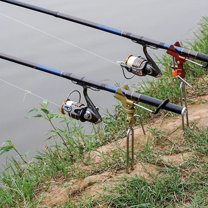 Support De Canne à Pêche Automatique Et Pliable Night Cat - À Ressort, En Acier Inoxydable, Argenté