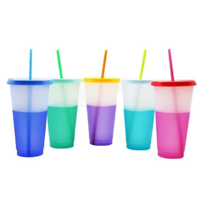 Gobelets En Acrylique Mat 16oz, Gobelets En Plastique Réutilisables À Double Paroi Avec Couvercles Et Pailles Transparentes Pour Café Et Boissons oides Du 6,3 € | DHgate