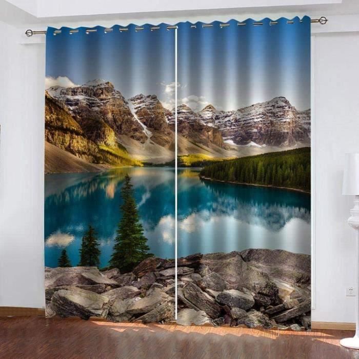 6 Panneaux De Rideaux Plissés Personnalisés – Longueur 80 Pouces – Motif Floral Vert