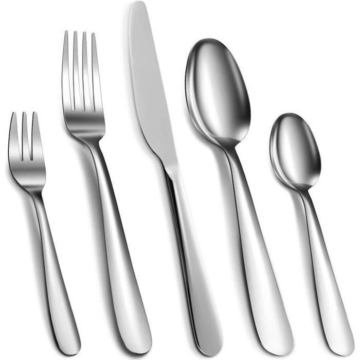 Ménagère Dorée Joyfair 16 Pièces - Couteaux, Fourchettes, Cuillères En Acier Inoxydable Pour 4 Personnes