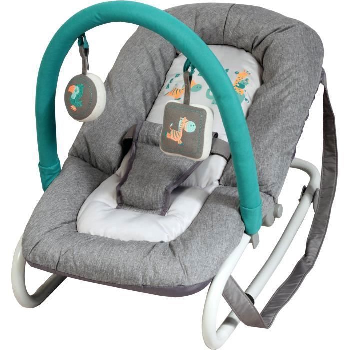Bambisol Transat Bebe Naissance | Arche de Jeux, Inclinable et Pliable, Fixe ou Balancelle (Acrobates)