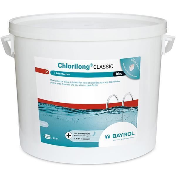 Produit d'entretien piscine - Chlorilong Classic Bloc - 10 kg de Bayrol