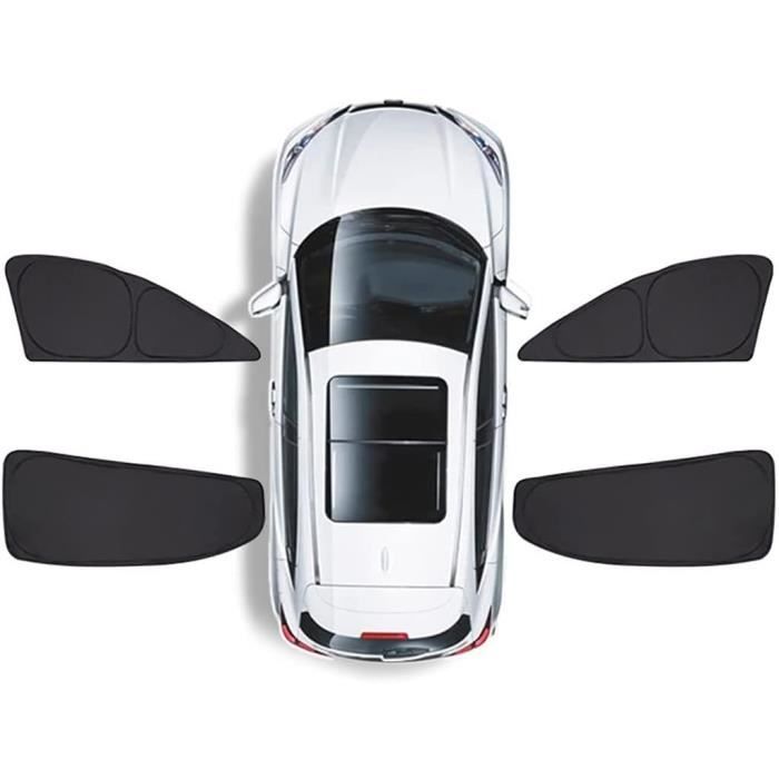 Pare-Soleil de Voiture pour Audi A3 Sportback 8Y 2021 2022 2023 2024, Pare-Soleil de fenêtre latérale Avant et arrière, Rideau de visière en Nylon magnétique personnalisé,AII-Black-6PCS