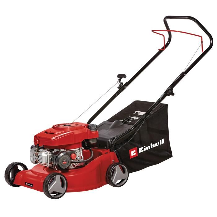 Einhell Tondeuse à gazon thermique GC-PM 40/2 (132cc surfaces jusqu’à 800 m² Largeur de coupe 40 cm)