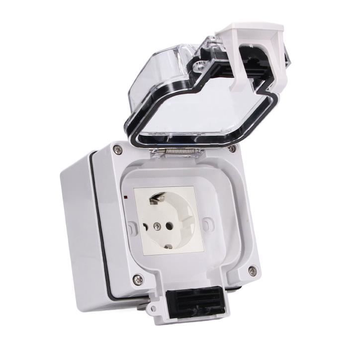 Lot De 5 Prises Électriques Étanchéité IP67 Avec LED Pour Électrovanne 12V/24V - Transparent Anti-Poussière