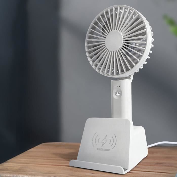 Ventilateur Portatif Avec Plaque Refroidissante - Moteur 13 000 Tr/min, 5 Vitesses, Batterie 3600 MAh, Lumière LED