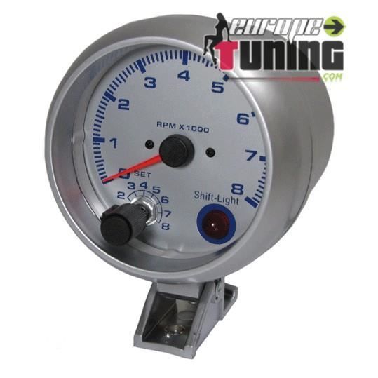 Manometre Tuning Compte Tours Silver 9cm 01089 Achat Vente