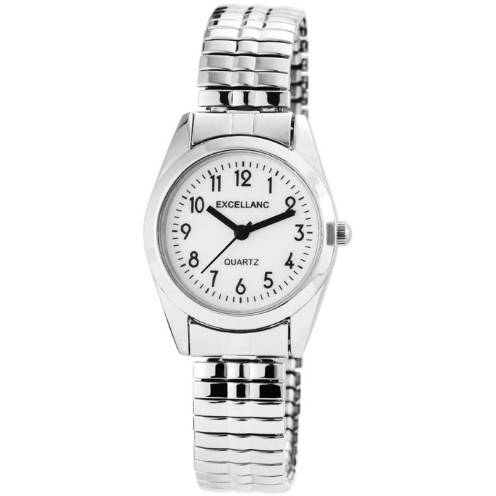 Montre femme - EXCELLANC - Excellanc - Argenté - Cadran blanc 28mm - Bracelet acier extensible